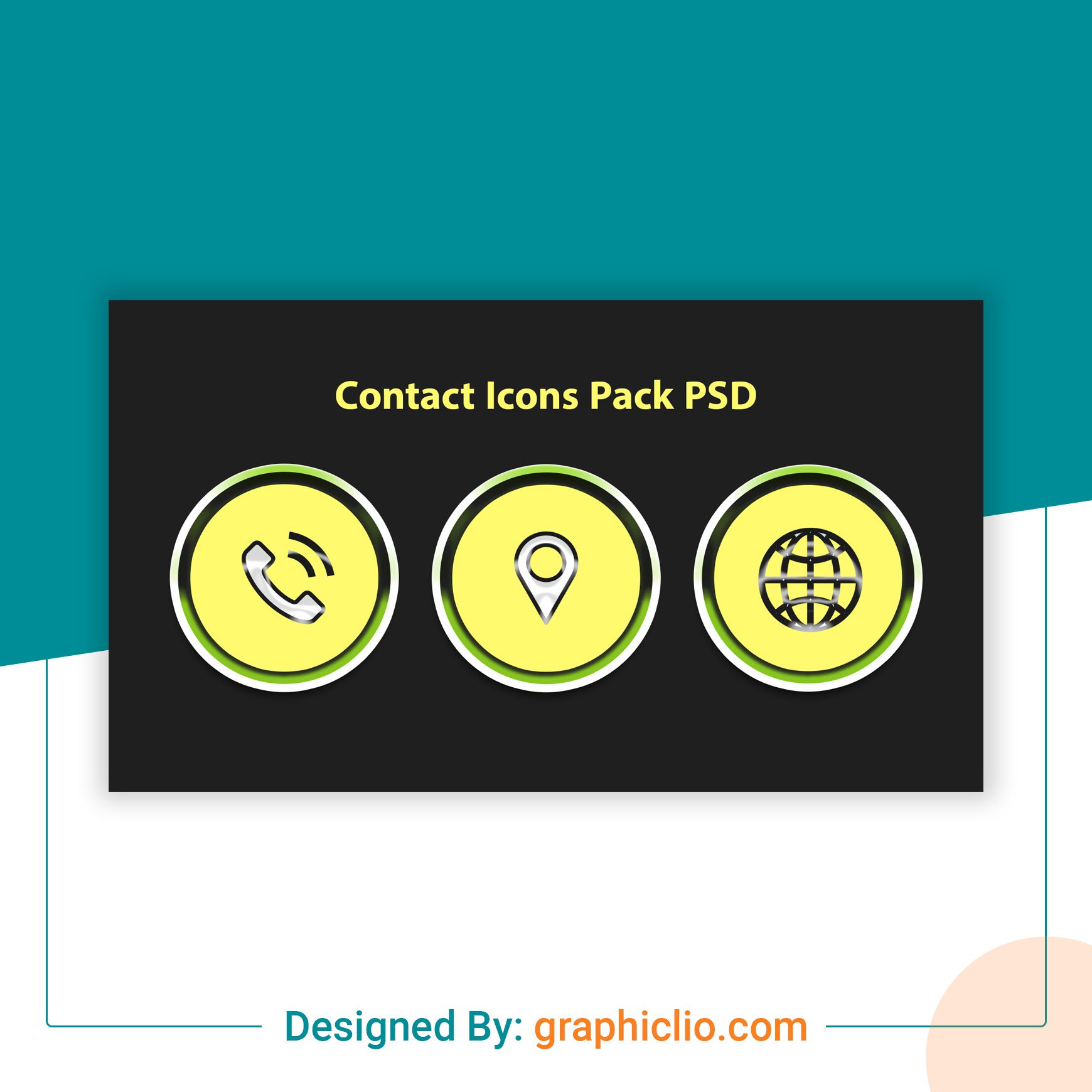 3D Contact Icons