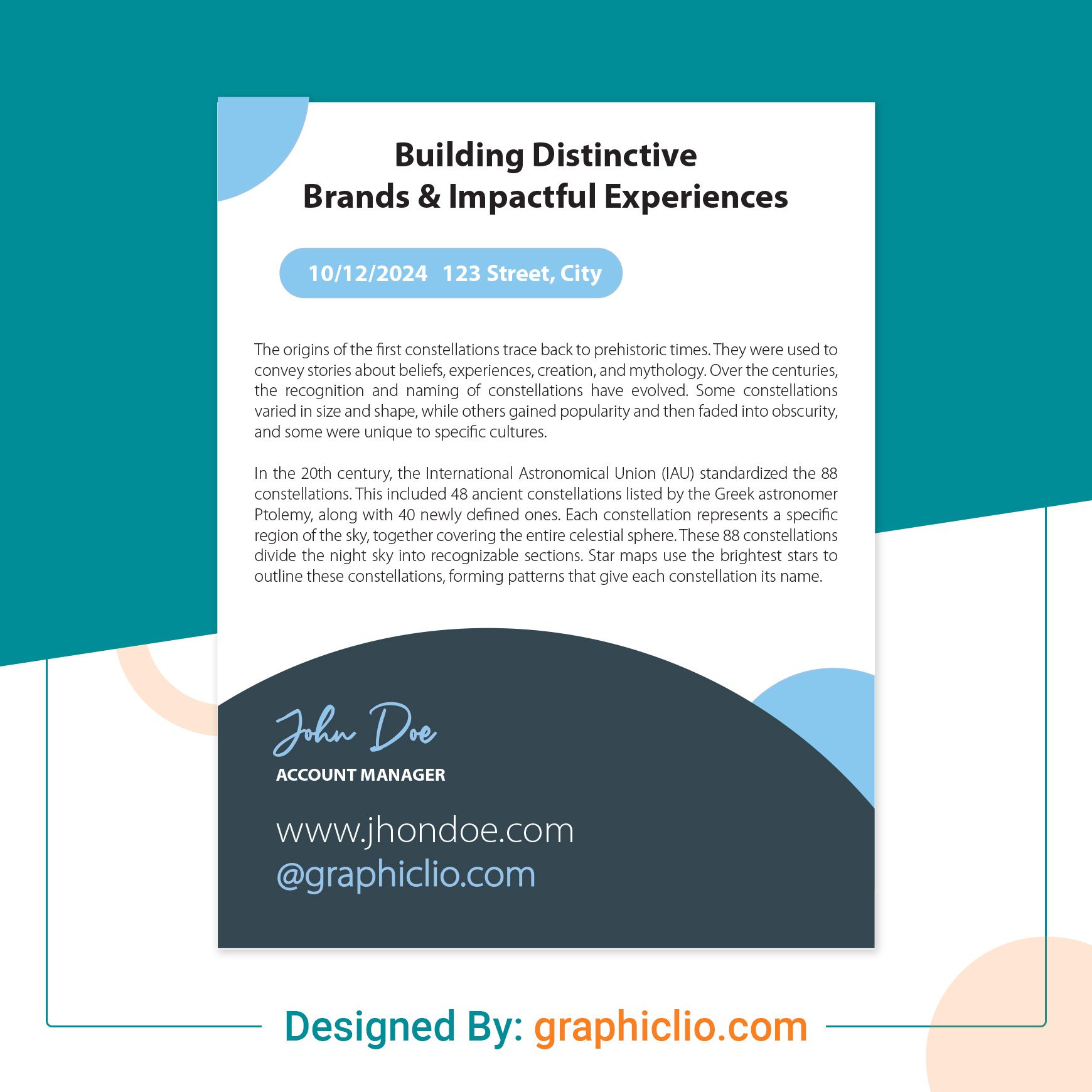 Web Design Letterhead